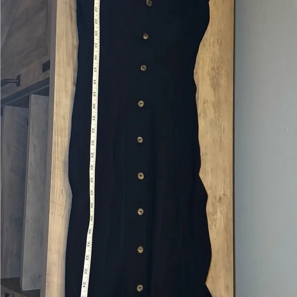 Reformation Charcoal Button-Up Dress - Picture 6 of 9